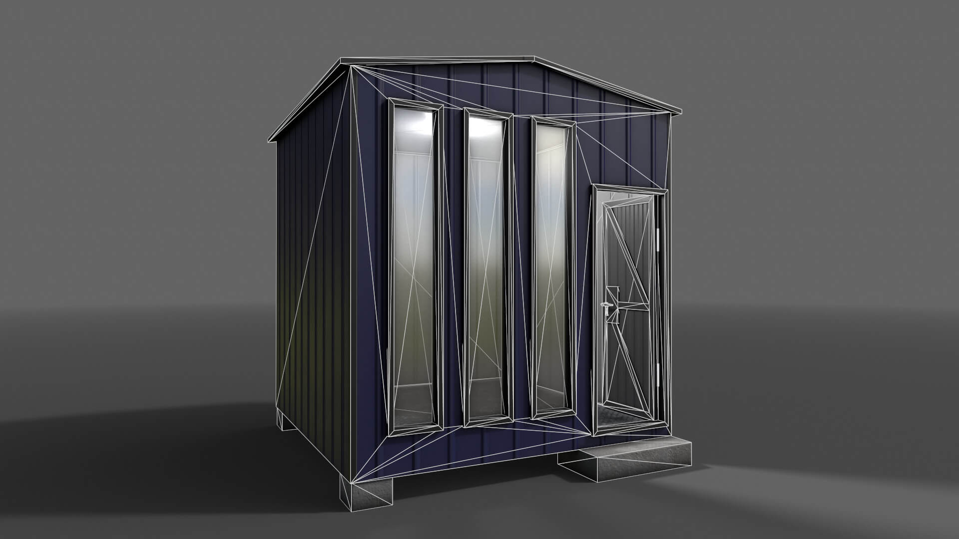 Shed House A V4 - 3D Model by DaikLord