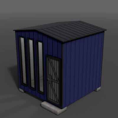 Shed House A V4 - 3D Model by DaikLord