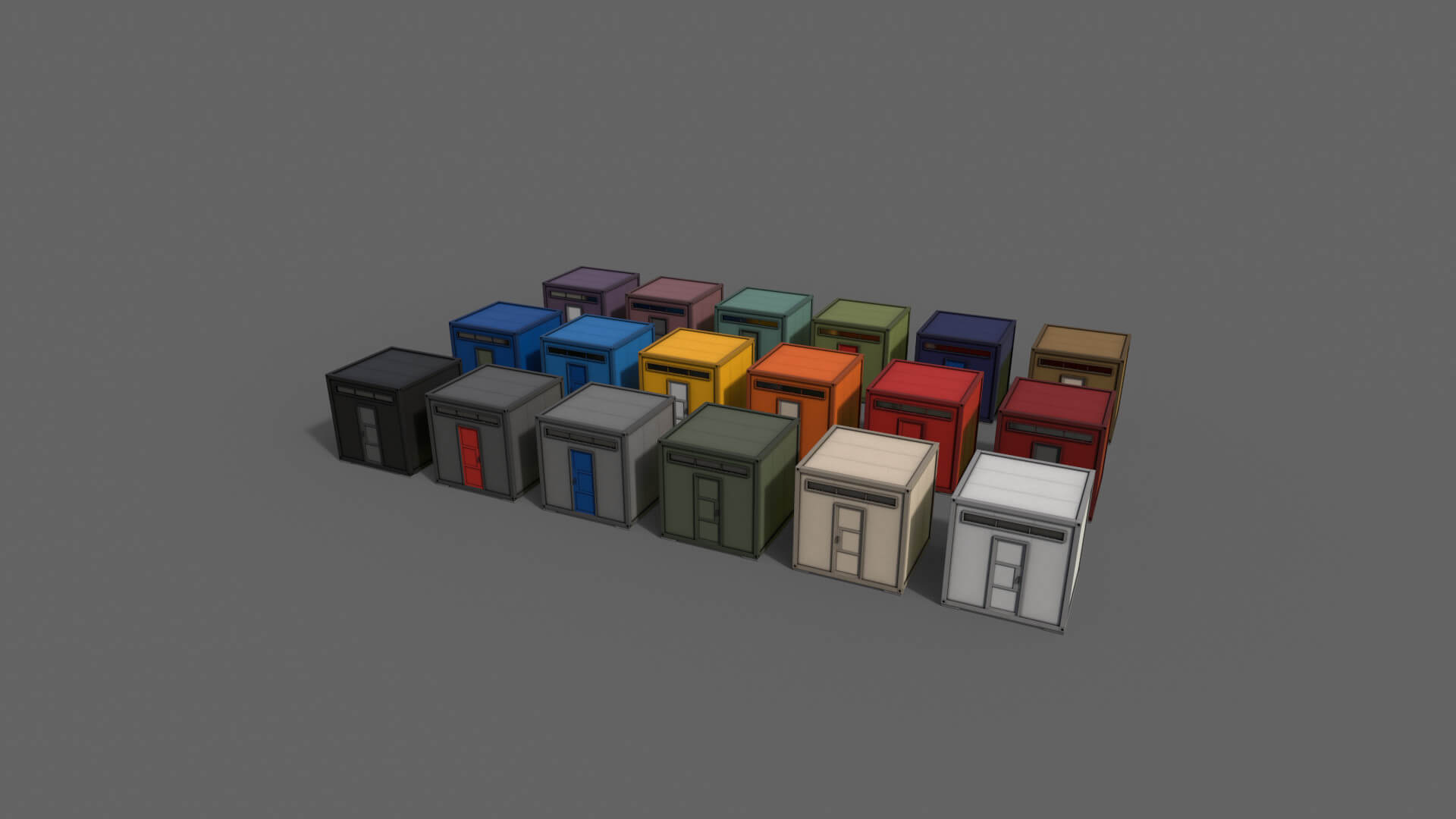 Container House AB V2 - 3D Model by DaikLord