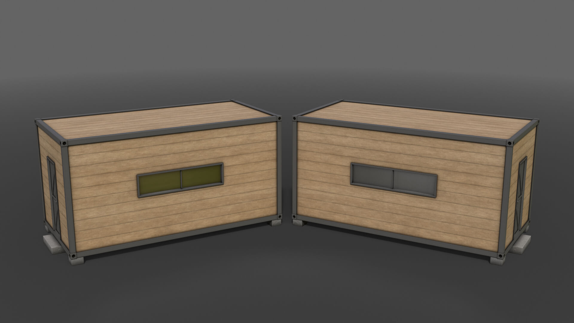 Container House AC 20ft V2 - 3D Model by DaikLord