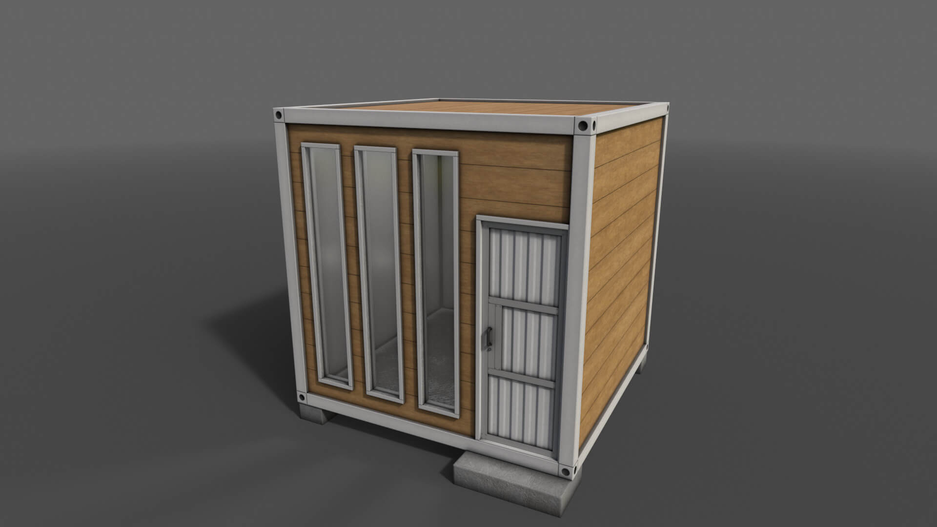 Container House AC V4 - 3D Model by DaikLord