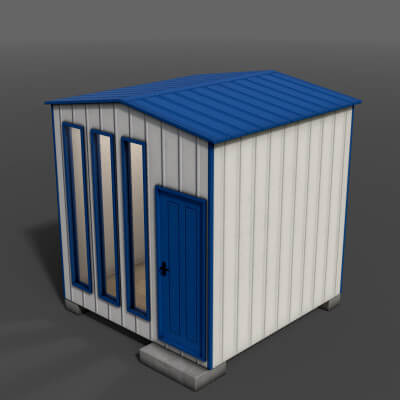 Shed House B V4 - 3D Model by DaikLord