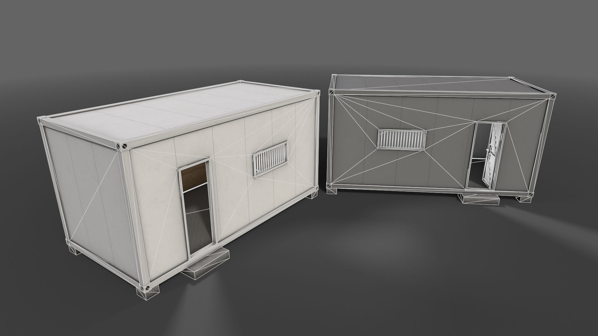 Container House CB 20Ft V4 - 3D Model by DaikLord