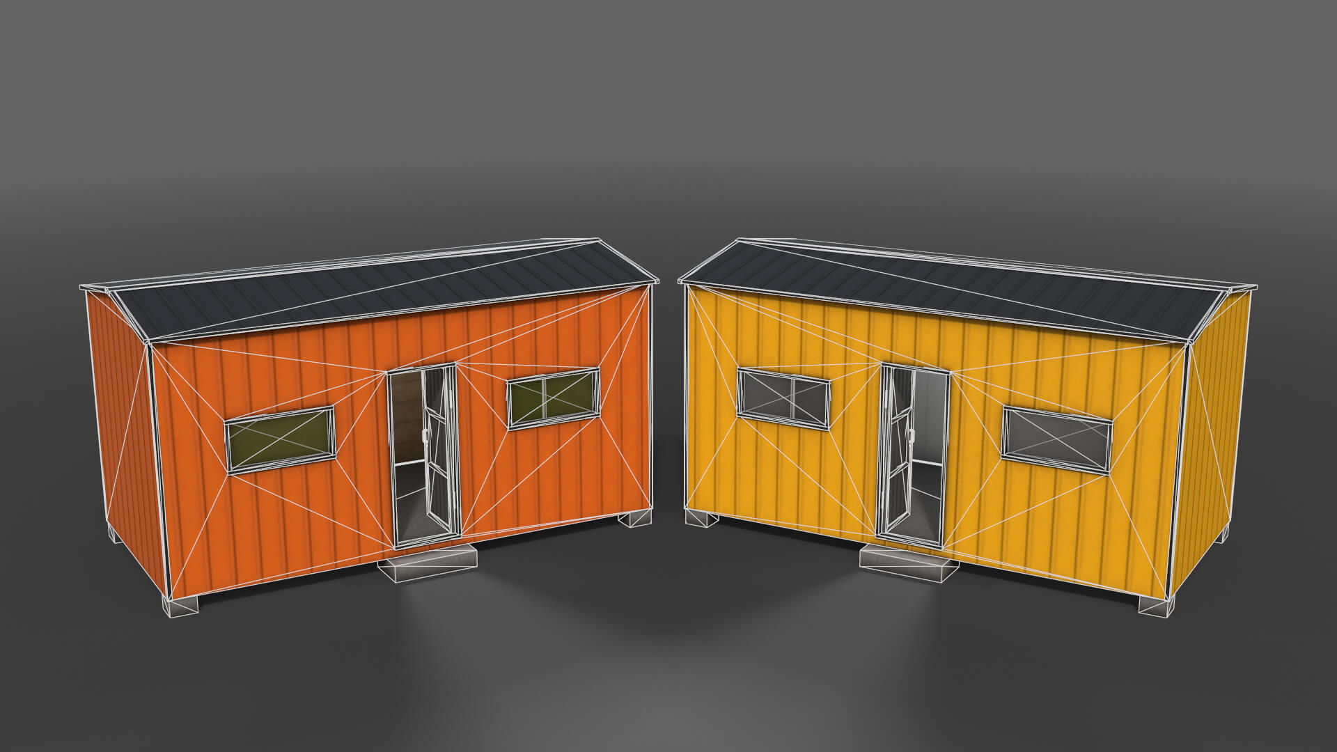 Shed House A 20Ft V3 3D Model by DaikLord