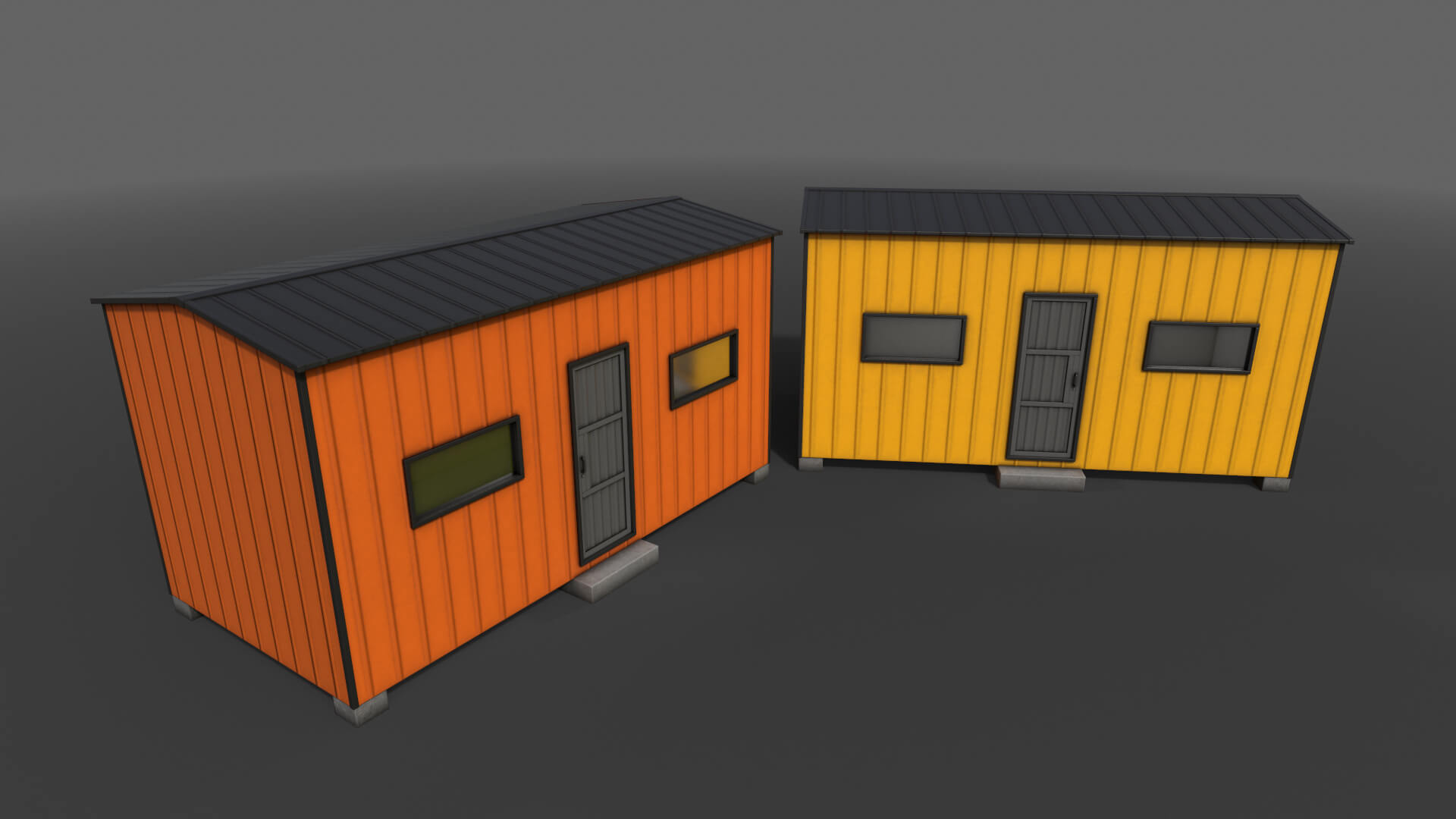 Shed House A 20Ft V3 3D Model by DaikLord