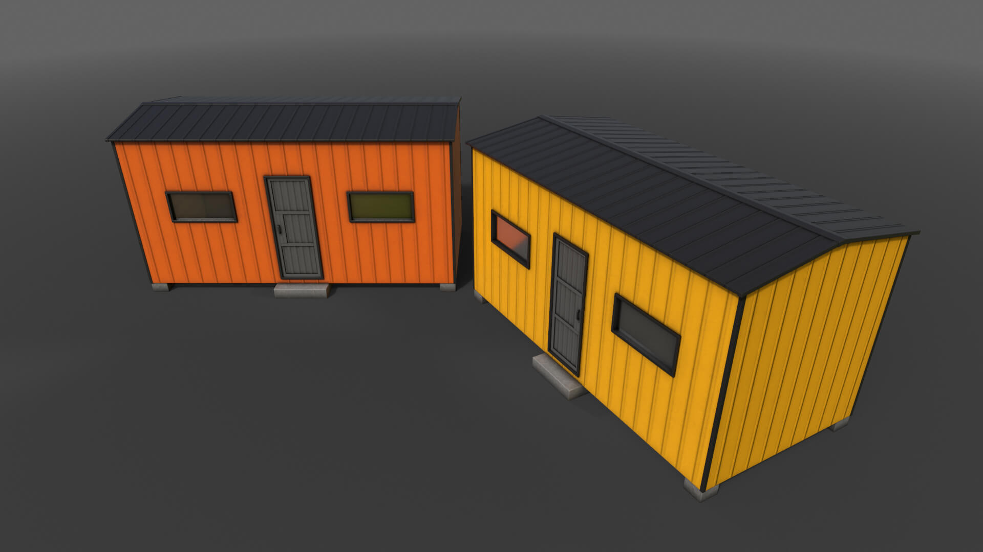 Shed House A 20Ft V3 3D Model by DaikLord