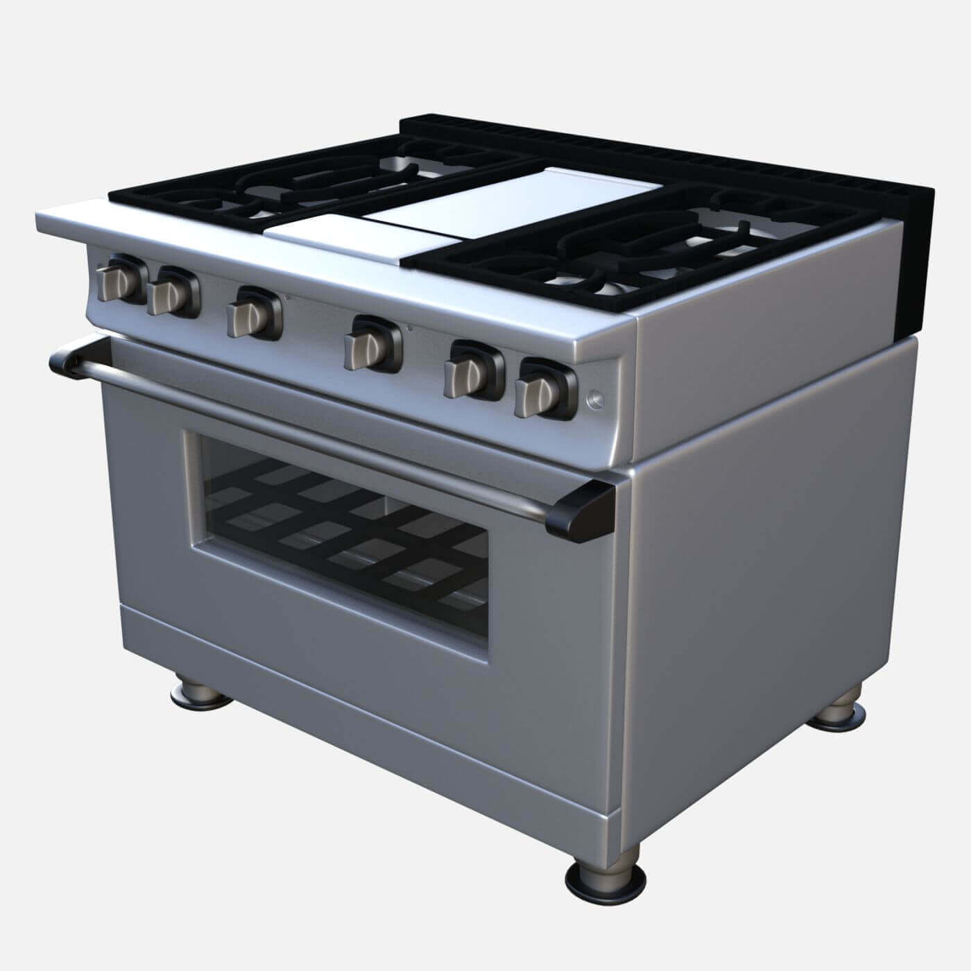 Large Stove 3D Model by Dallas
