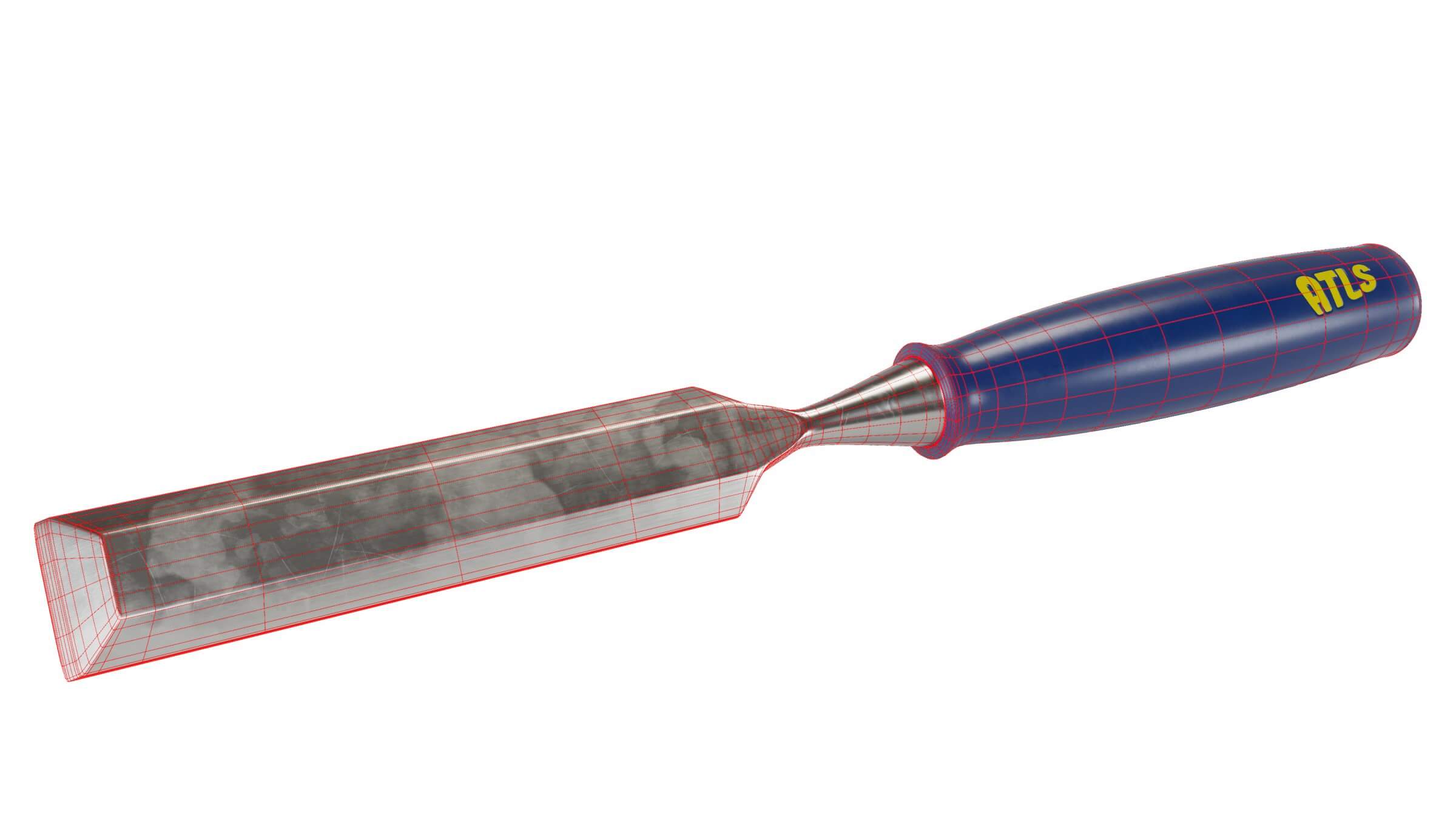 Straight Chisels Set 3D Model by DamnBrush