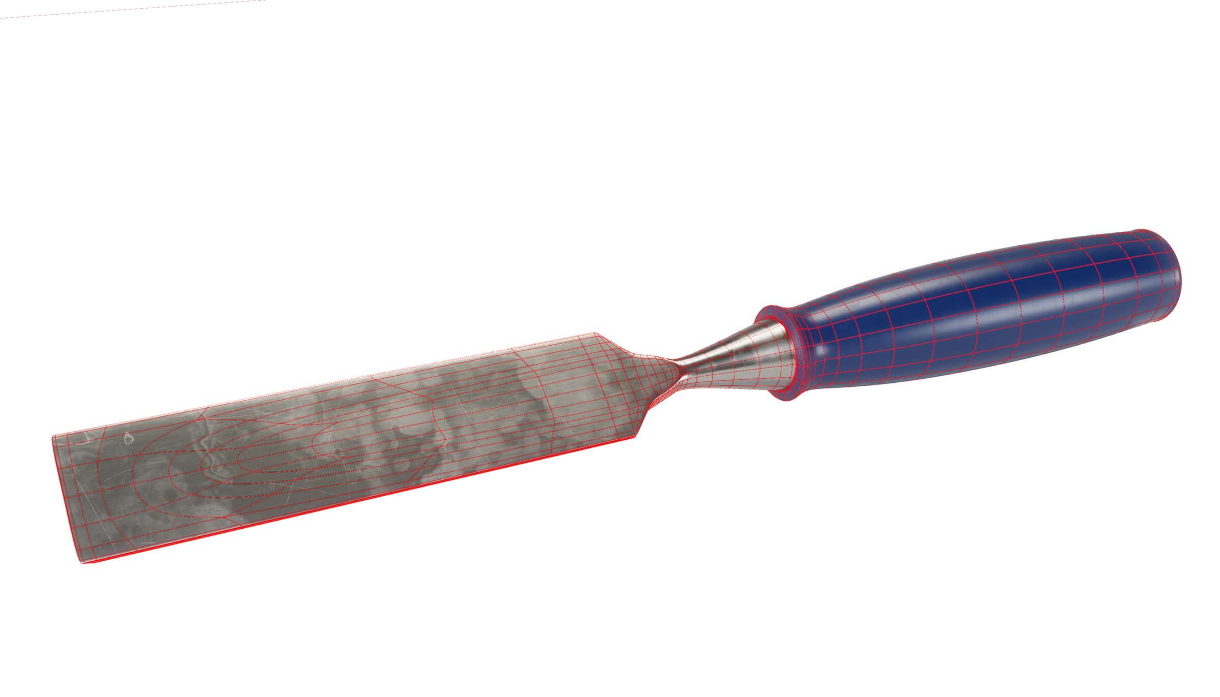 Straight Chisels Set 3D Model by DamnBrush