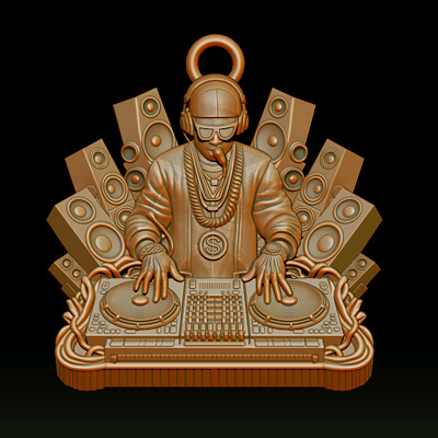 3D DJ Model - STL - OBJ - ZTL