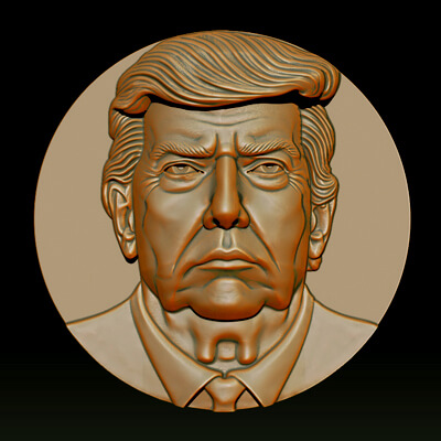 3D Donald Trump Bust