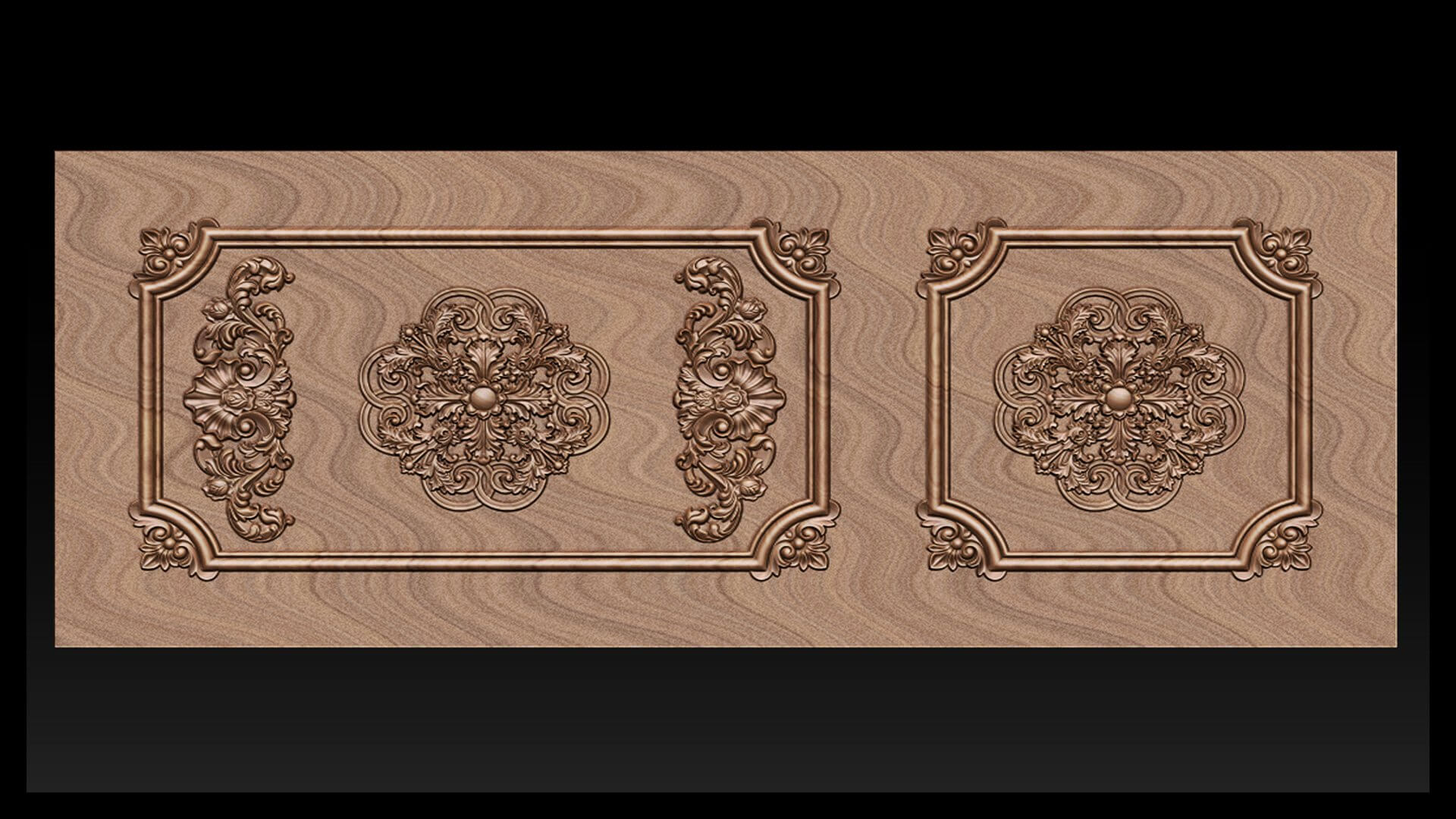 Carved Door 3D Print Model by Dang nhat Tan