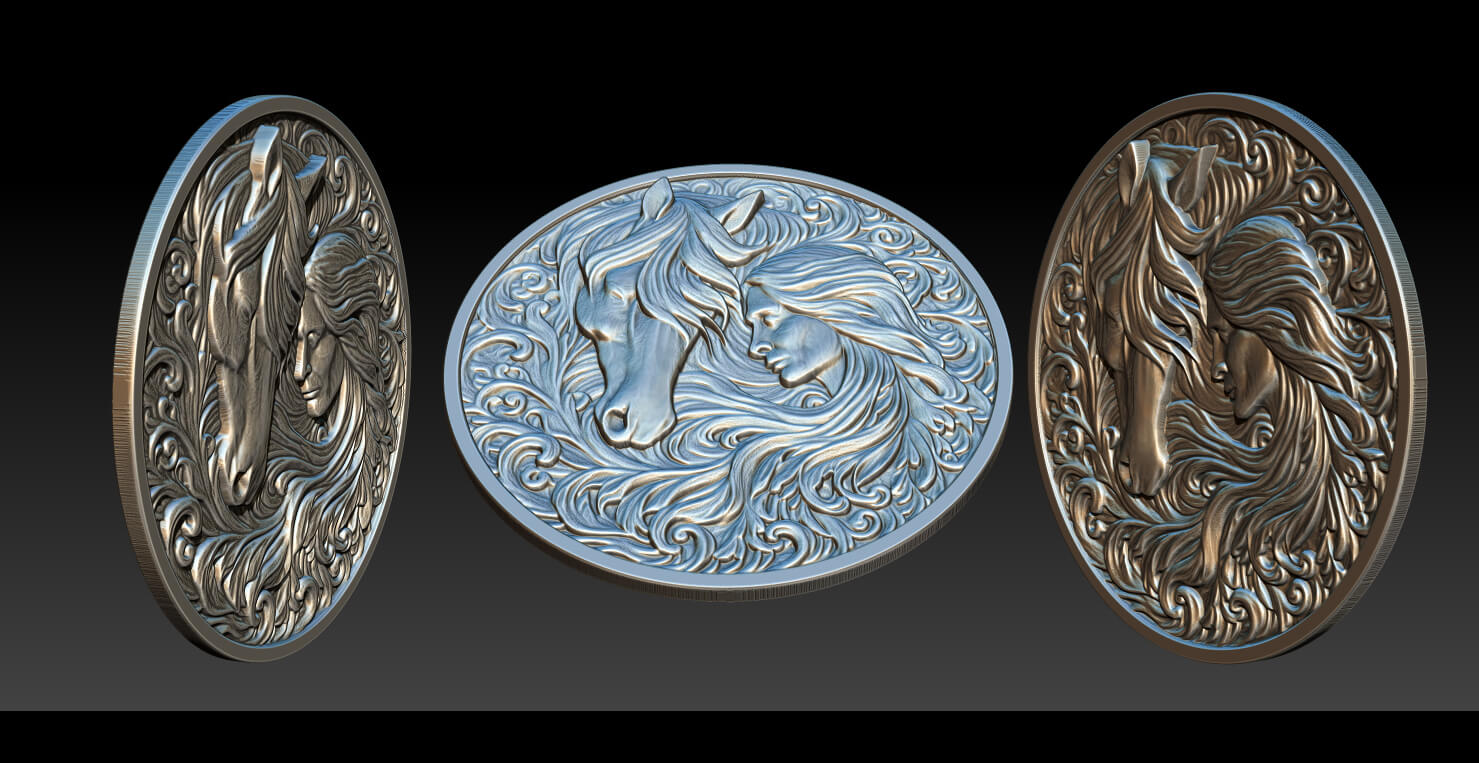 Cowboy Girl Relief Model by Dang nhat Tan