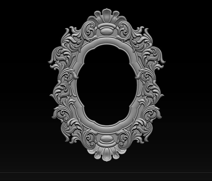 Classical Carved Frame 3D Print Model by Dang nhat Tan