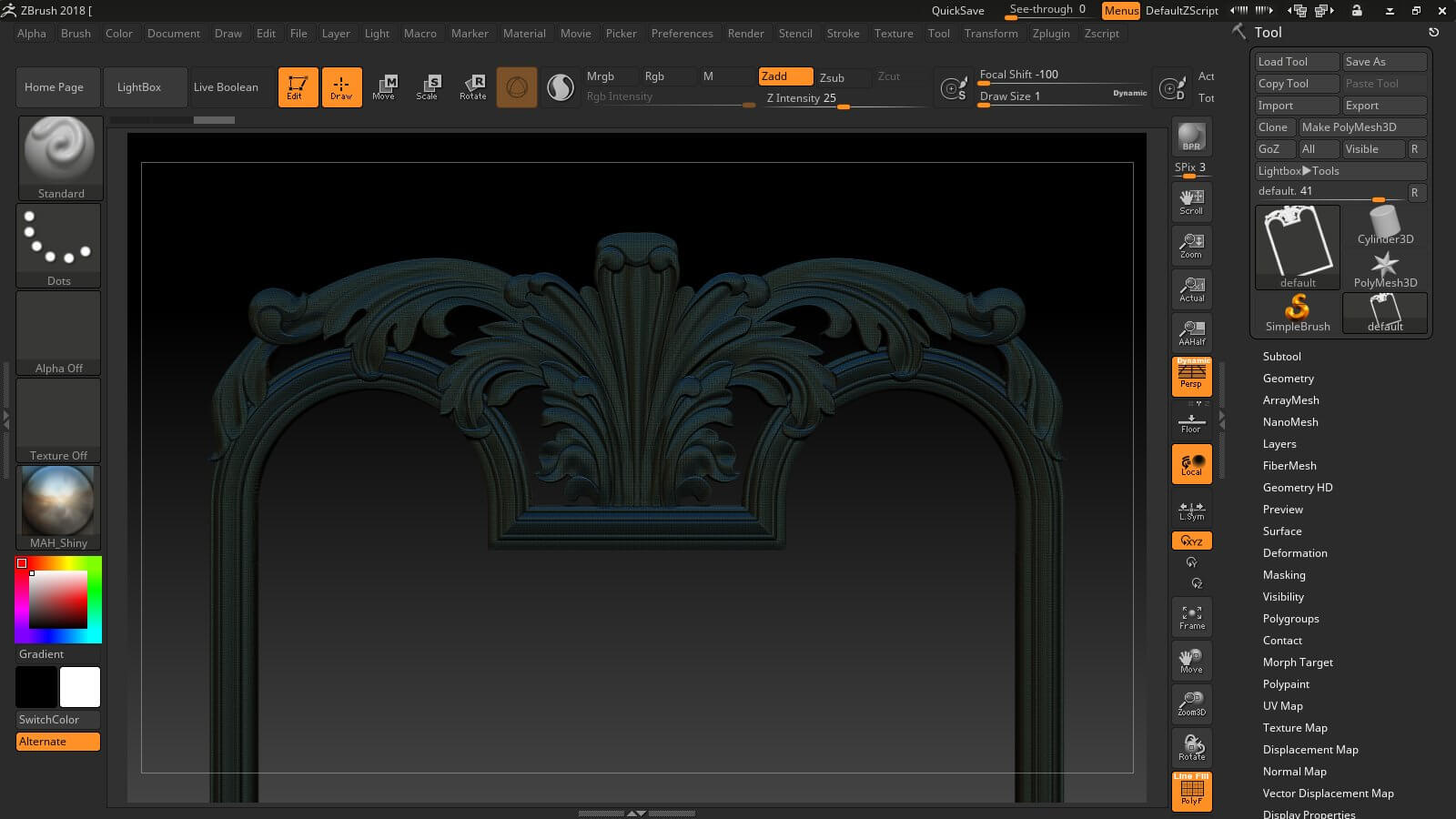 Mirror Classical Carved Frame - 3D Print Model by Dang nhat Tan
