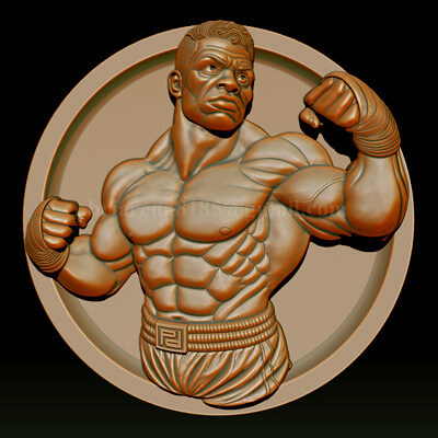 MMA and WWE Fighter Relief Model