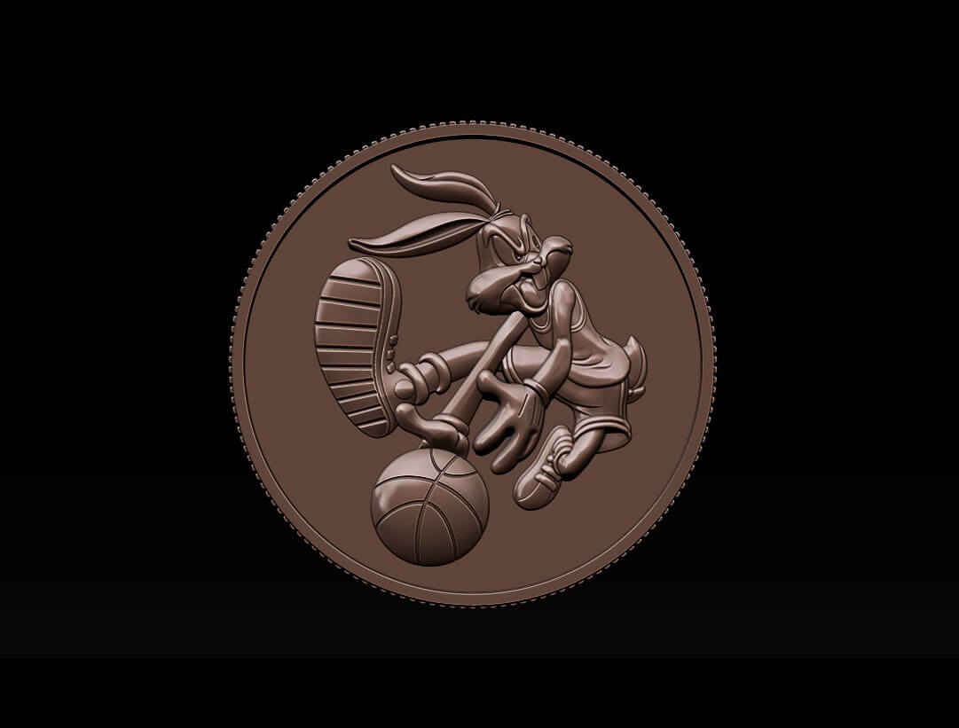 Basketball Bunny Coin - 3D Print Model by Dang nhat Tan