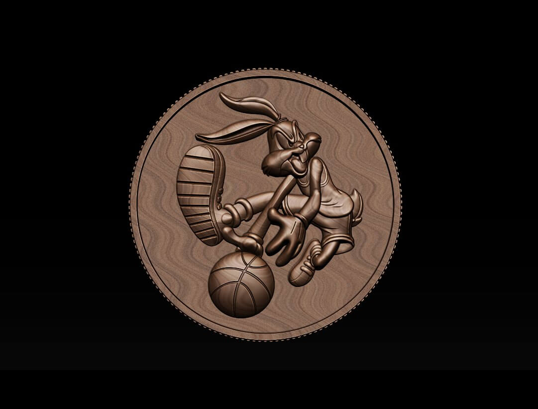 Basketball Bunny Coin - 3D Print Model by Dang nhat Tan