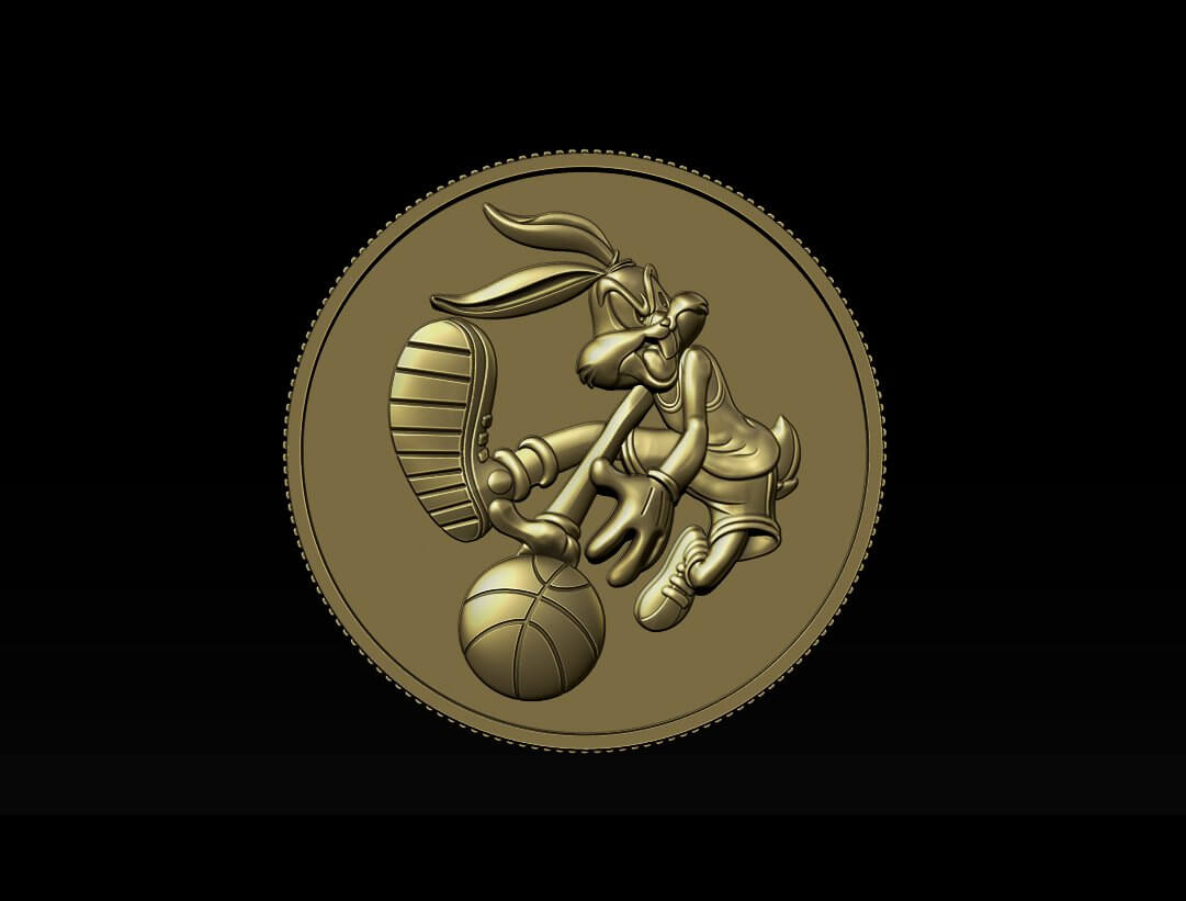 Basketball Bunny Coin - 3D Print Model by Dang nhat Tan