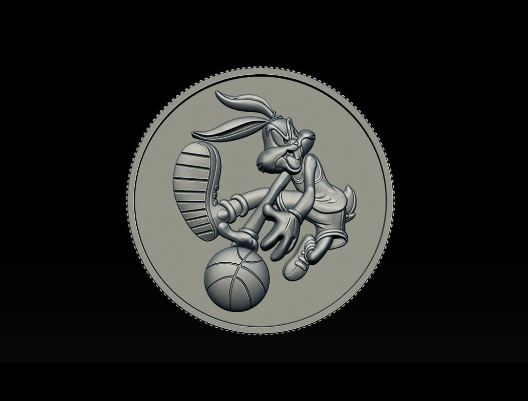 Basketball Bunny Coin - 3D Print Model by Dang nhat Tan