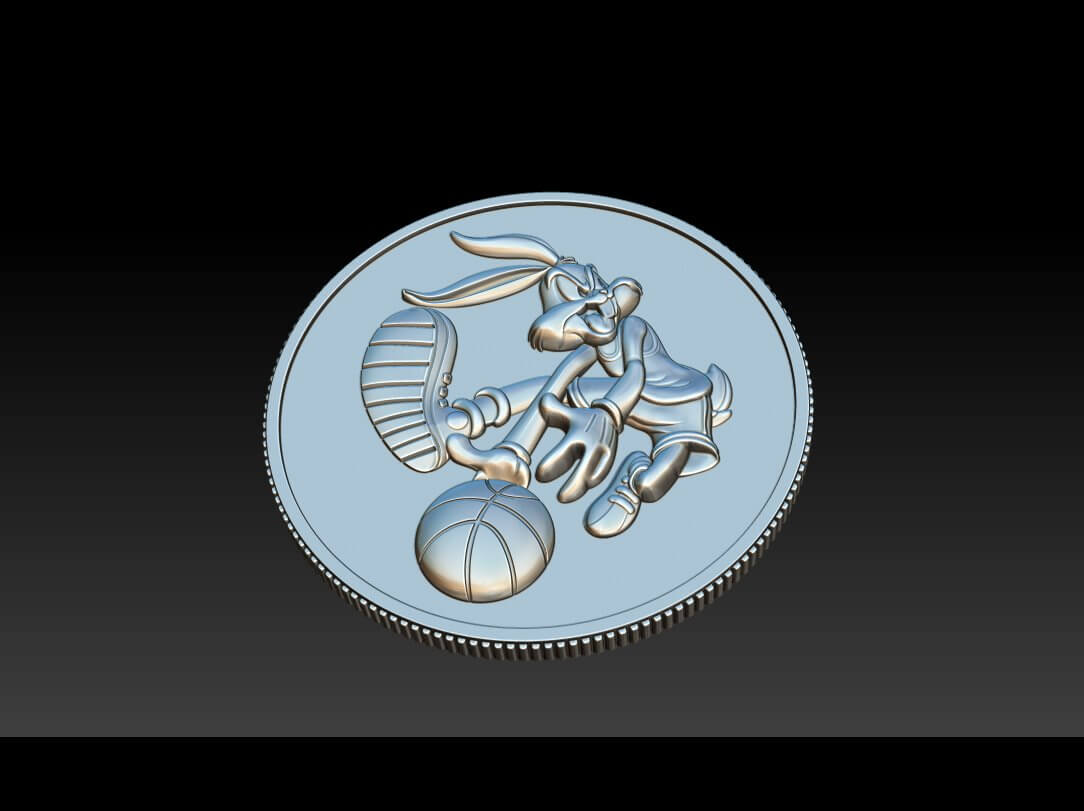 Basketball Bunny Coin - 3D Print Model by Dang nhat Tan