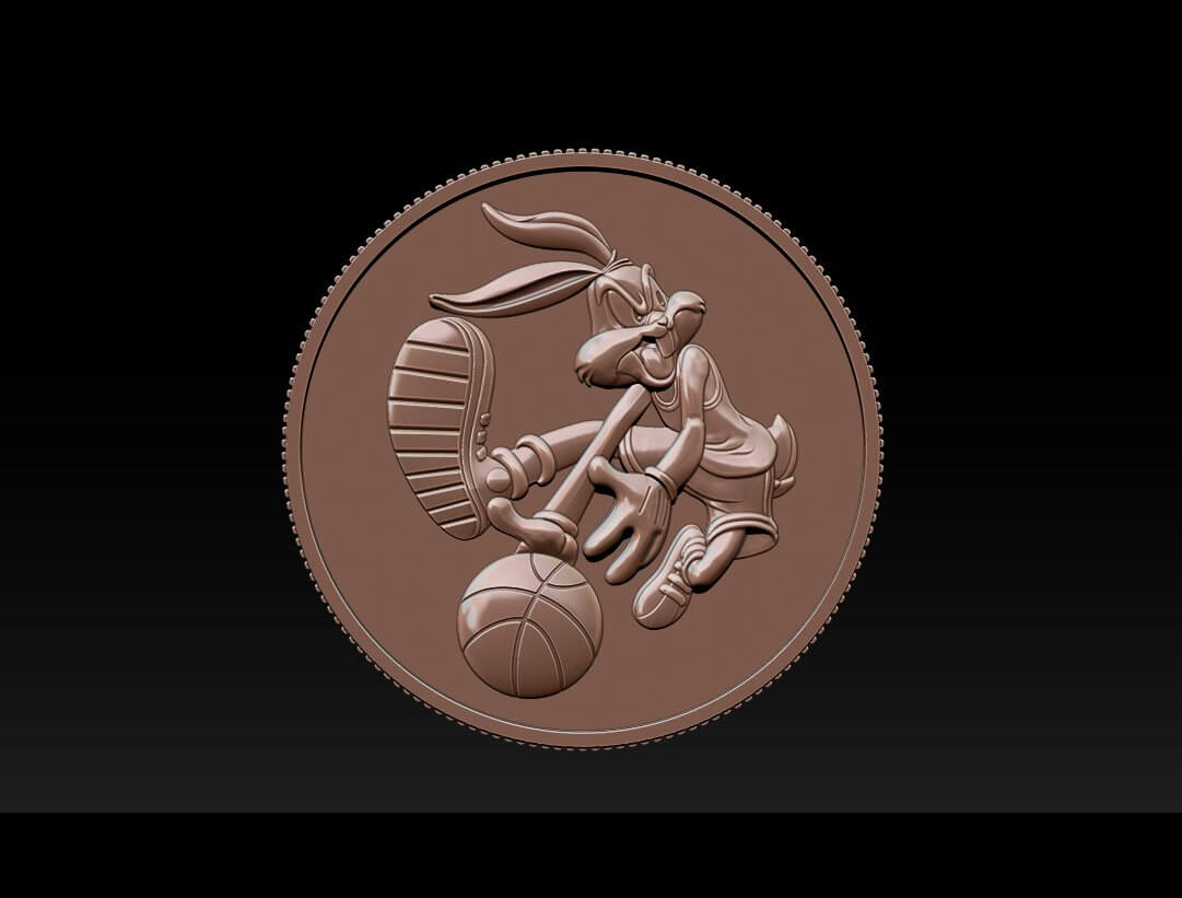 Basketball Bunny Coin - 3D Print Model by Dang nhat Tan