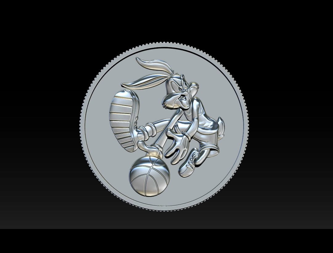 Basketball Bunny Coin - 3D Print Model by Dang nhat Tan