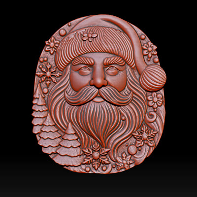 Santa Claus Bas Relief