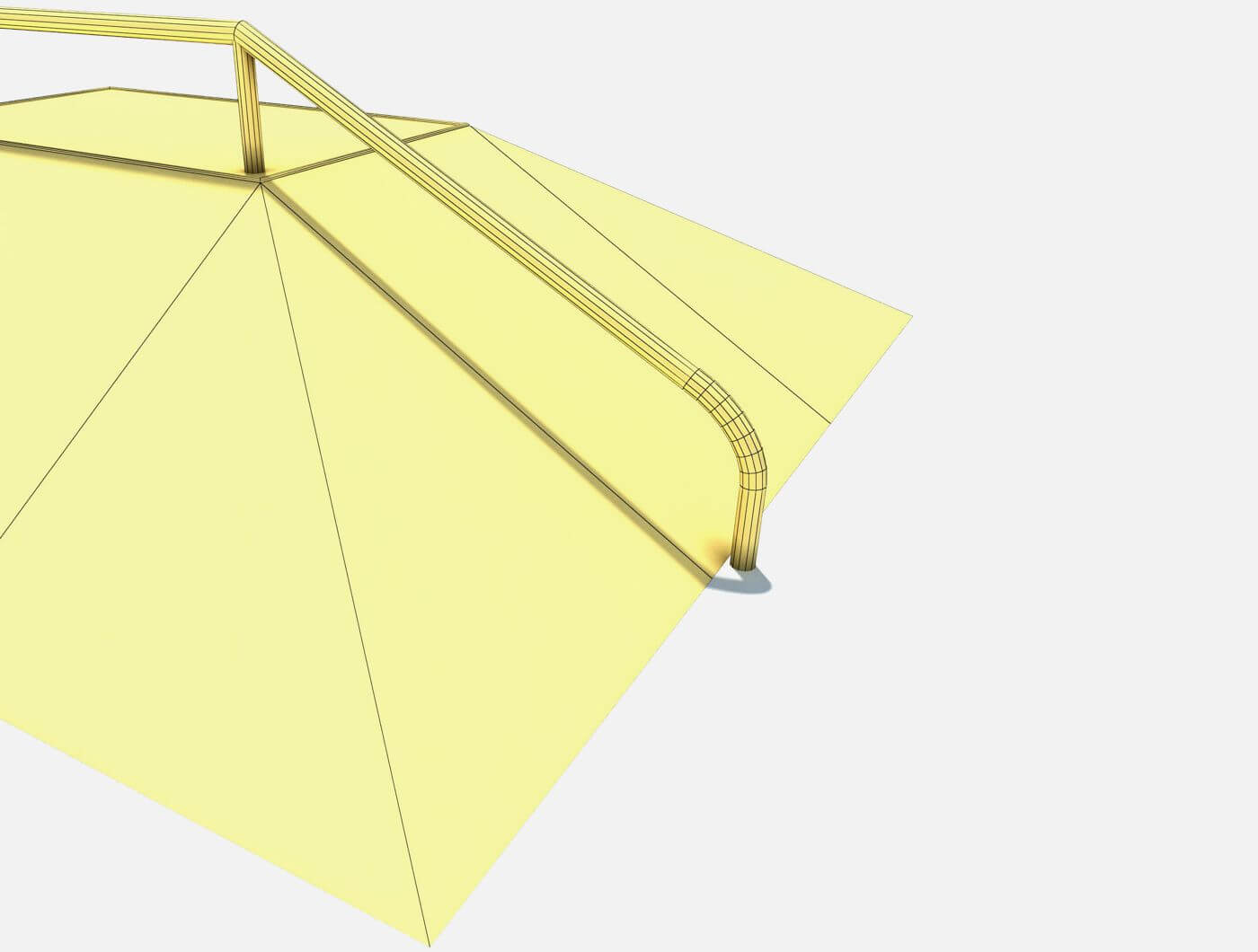 Skate Ramp with Rail - 3D Model by Daniel Mikulik