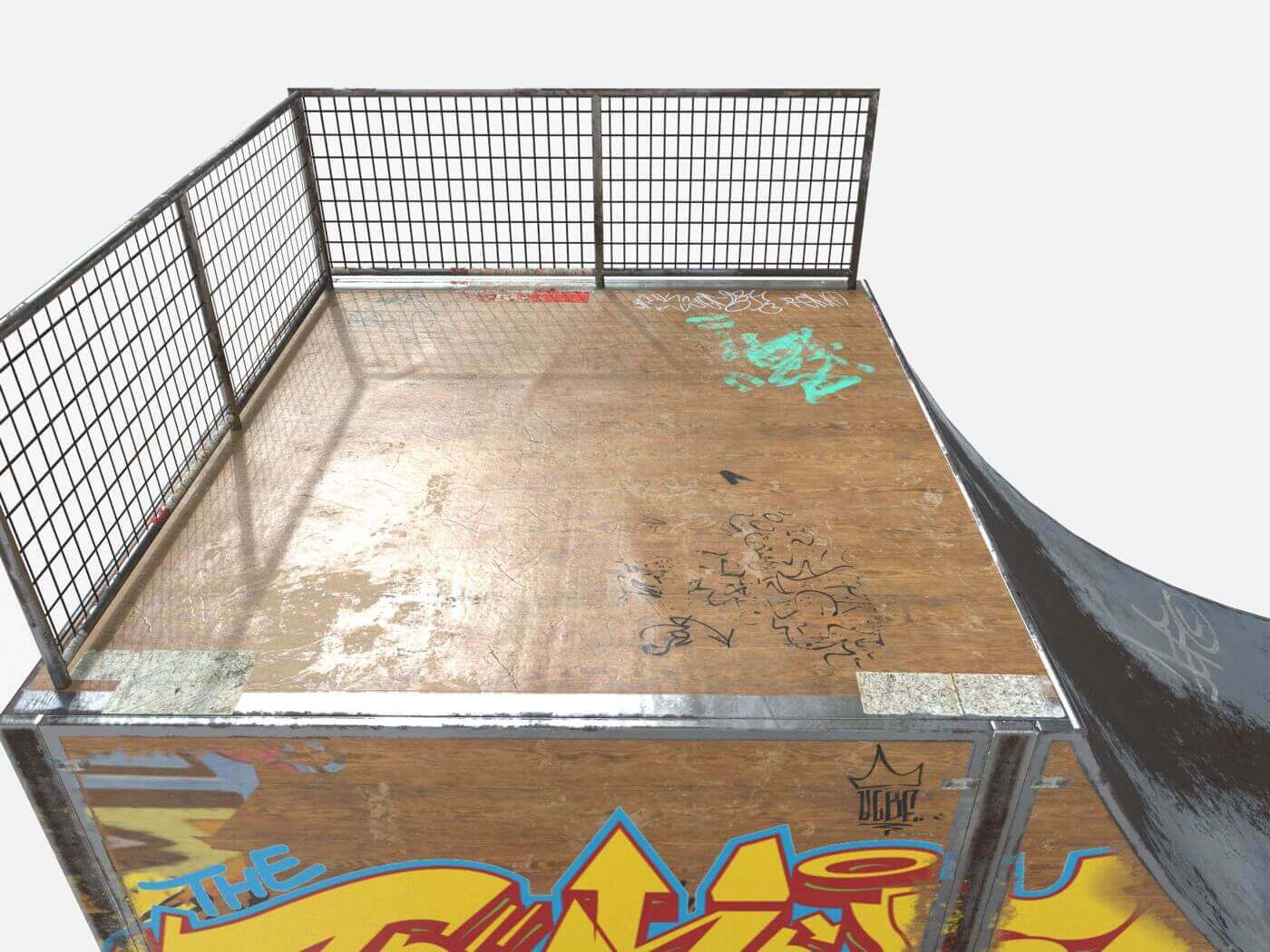 Small Skate Ramp - 3D Model by Daniel Mikulik