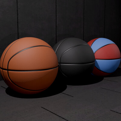 Basketball Highly Customizable - 3 Polygon Detail Levels by DanielLopezDev