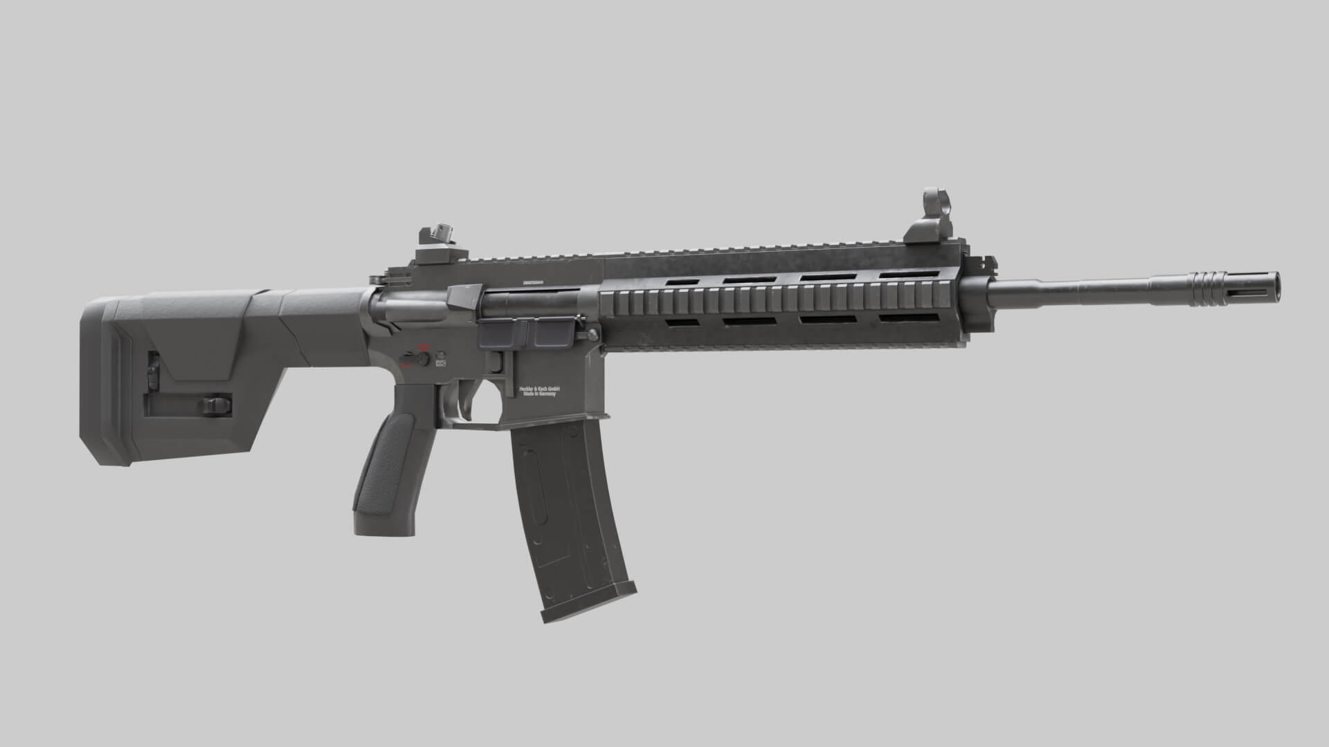 M416 Realistic Assault Rifle 3D Model by Daniu3d