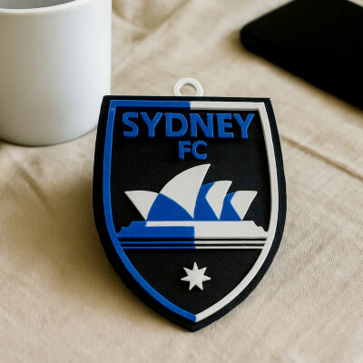 A-League Sydney FC Keychain Badge Color Printable
