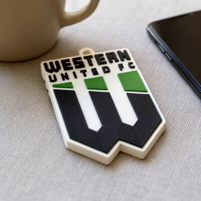 A-League Western United Badge Color Printable and Renderable