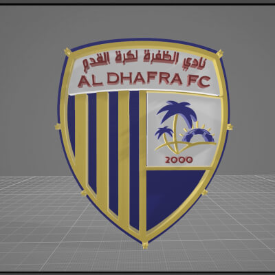 Al Dhafra SC Logo Keychan Printable and Renderable