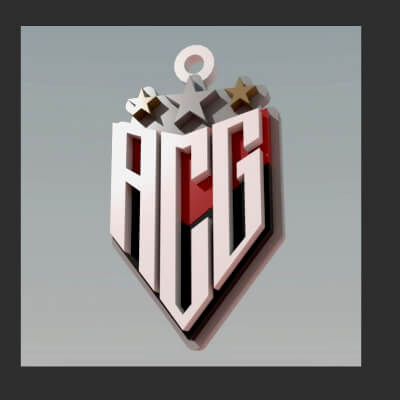 Atl Tico-Go Logo Printable and Renderable Logo Shields Keych