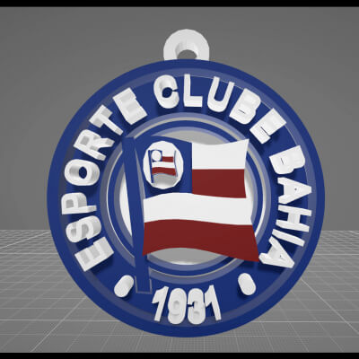 Bahia Logo Printable and Renderable Logo Shields Keychan