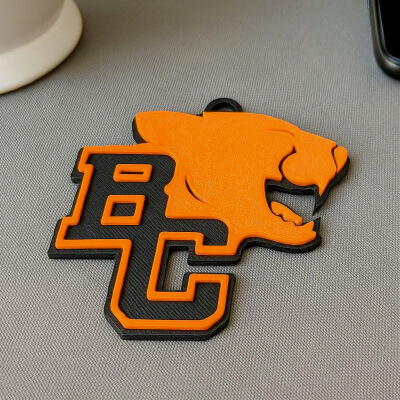 BC Lions Keychain Badge Color Printable and Renderable