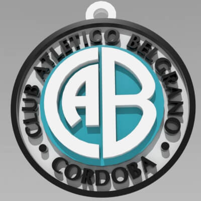 Belgrano Cba Coaster and Keychan Printable and PBR