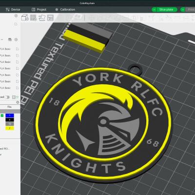 Betfred Championship York RLFC Keychain Badge Color