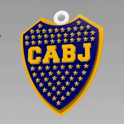 Boca Juniors Coaster and Keychan Printable and PBR