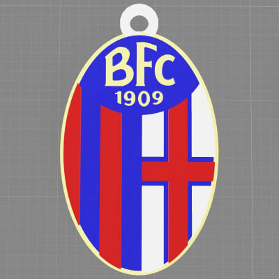 Bologna Keychan Logo Printable and Renderable