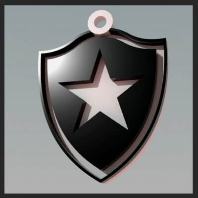 Botafogo Logo Printable and Renderable Logo Shields Keychan