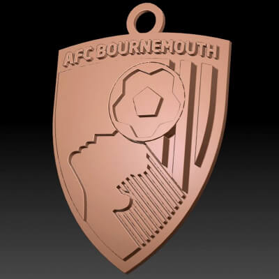 Bournemouth F.c Keychan Logo Printable and Renderable