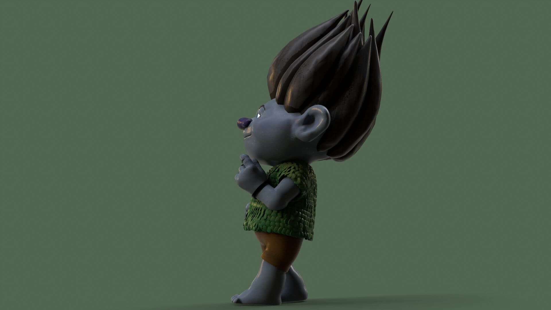 Branch Fan Art From Trolls - 3D Model by danyelon