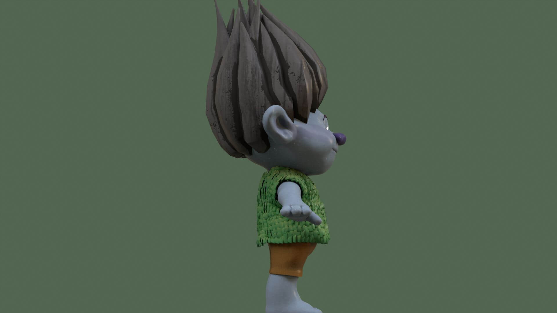 Branch Fan Art From Trolls - 3D Model by danyelon