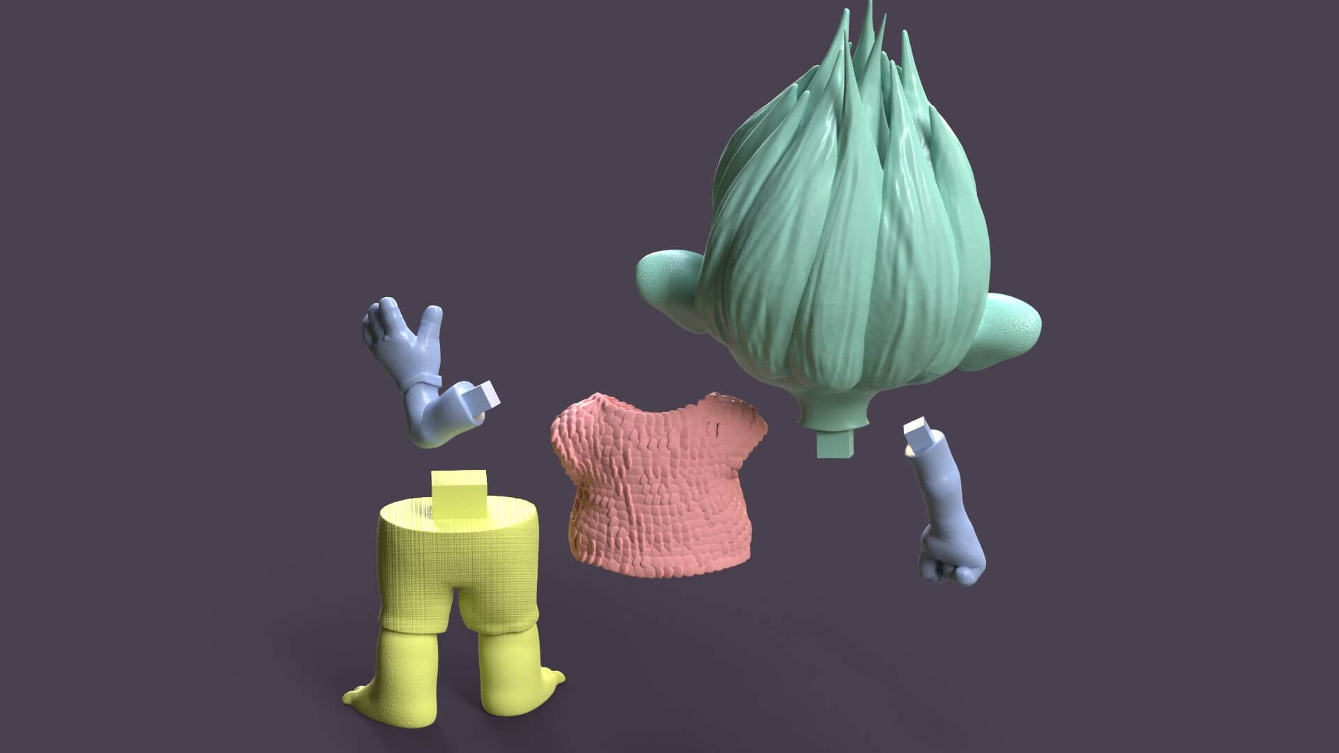 Branch Printable Fan Art From Trolls - 3D Model by danyelon