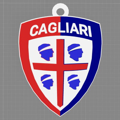 Cagliari Keychan Logo Printable and Renderable