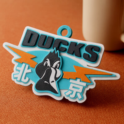 CBA Beijing Ducks Keychain Badge Color Printable