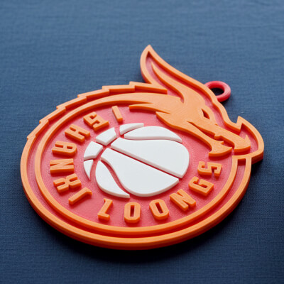 CBA Shanxi Loongs Keychain Badge Color Printable